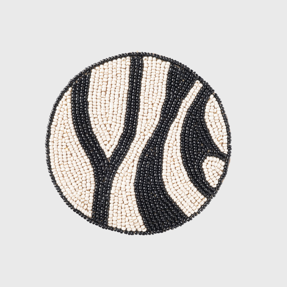 Zebra Coasters – Black (Set of 4)