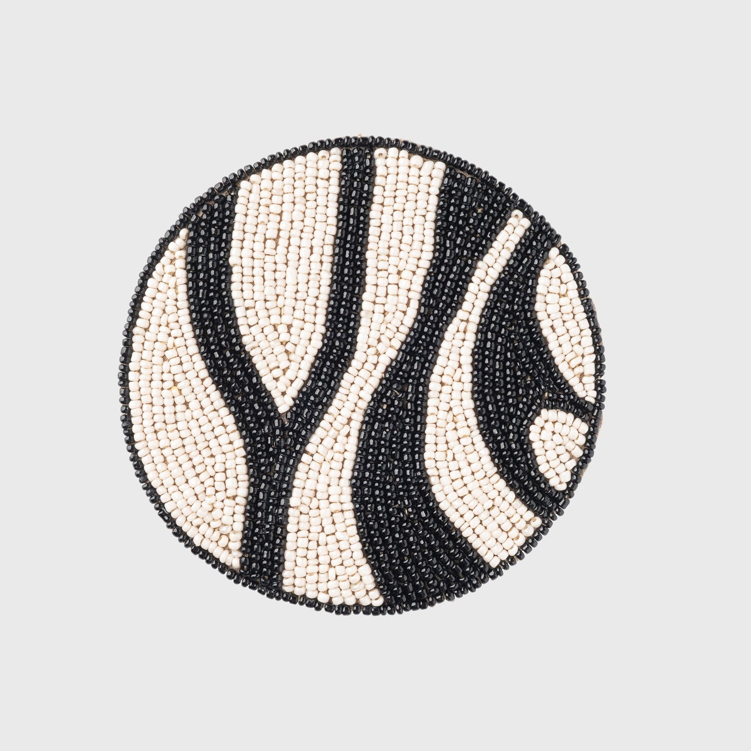 Zebra Coasters – Black (Set of 4)