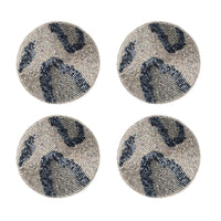 Animal Pattern Coasters – Silver (Set of 4)