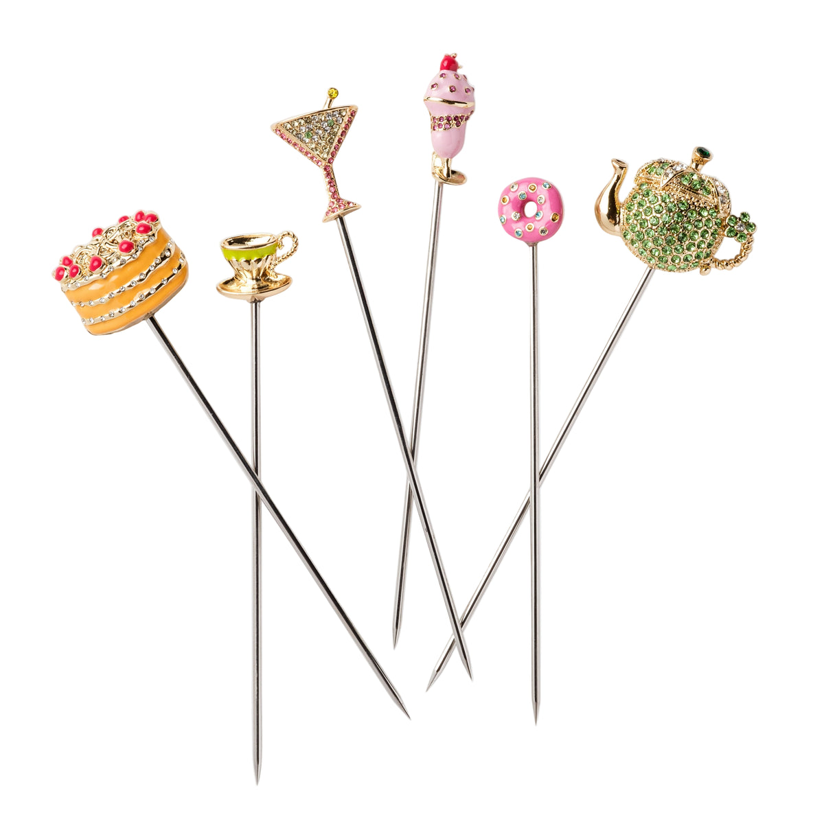Garden Party Cocktail Picks – Set of 6