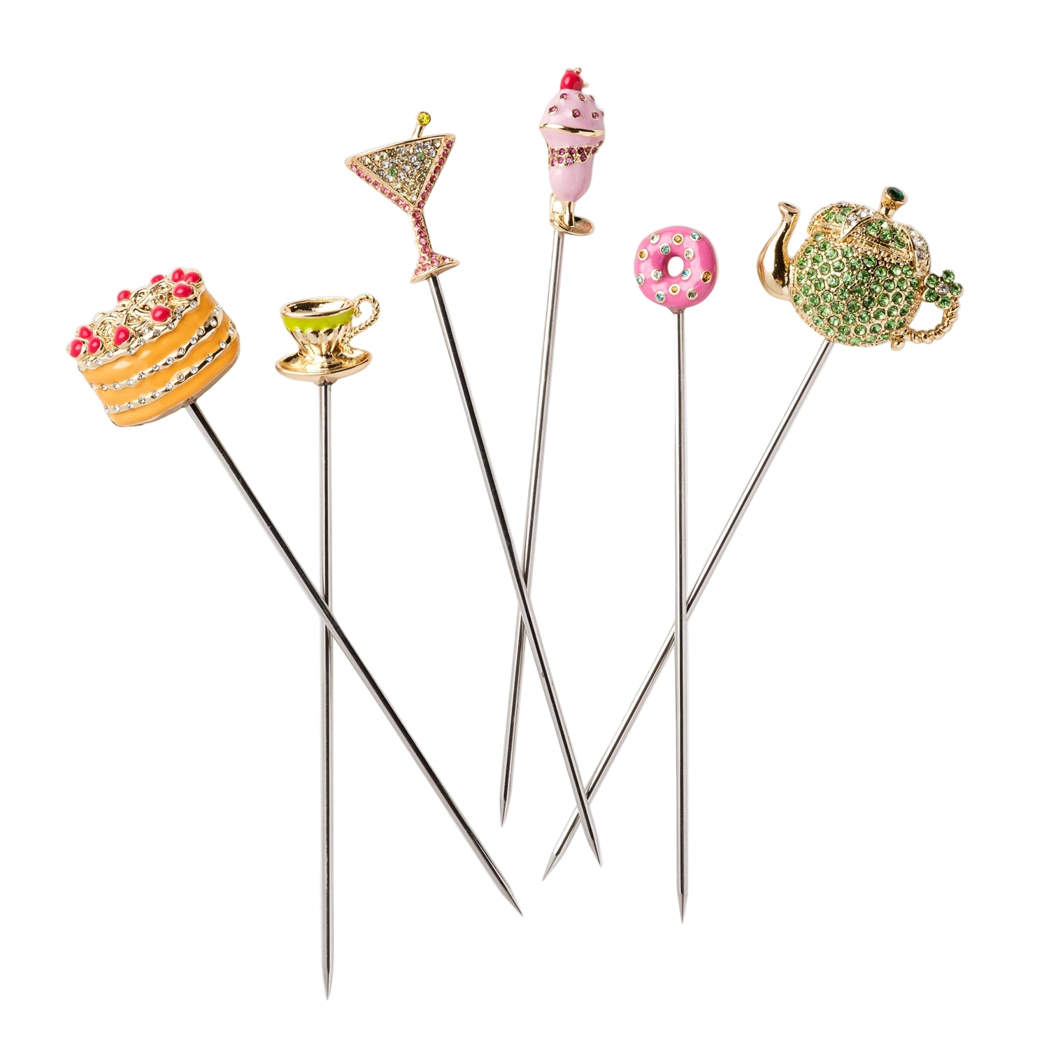 Garden Party Cocktail Picks – Set of 6