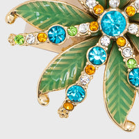 Deco Palm Napkin Rings – Green (Set of 4)