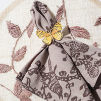 Painterly Butterfly Napkin Rings – Yellow (Set of 4)