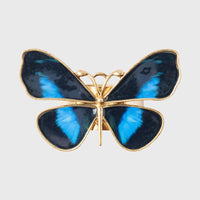 Painterly Butterfly Napkin Rings – Blue (Set of 4)