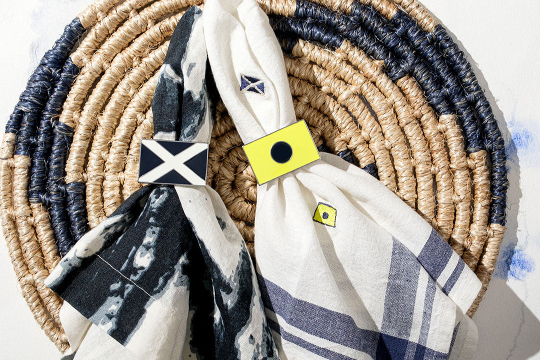 Nautical Swirl Placemats – Indigo (Set of 4)