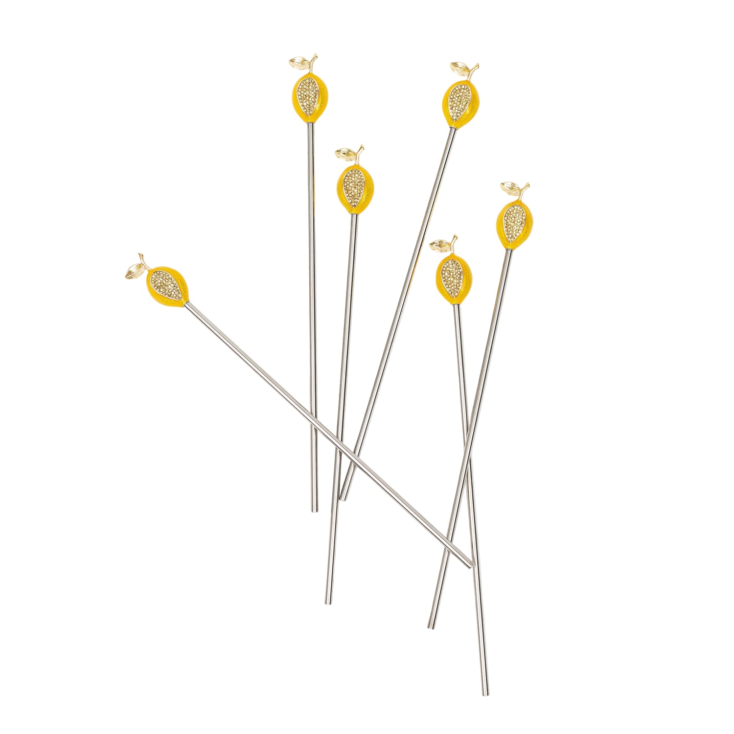 Lemon Swizzle Sticks – Set of 6