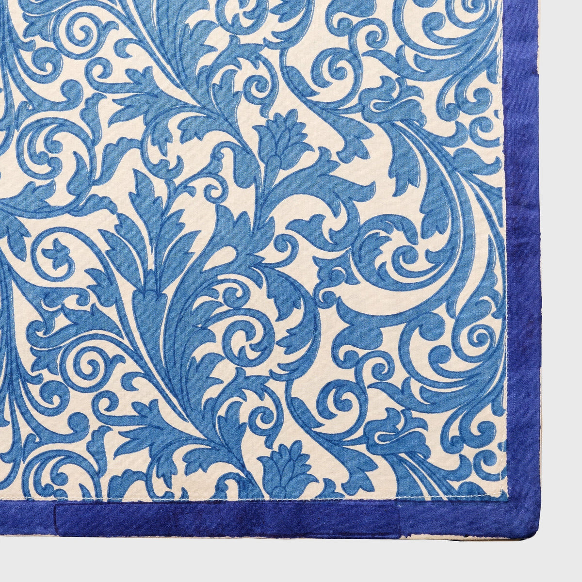 Damask Print Tablecloth – Blue