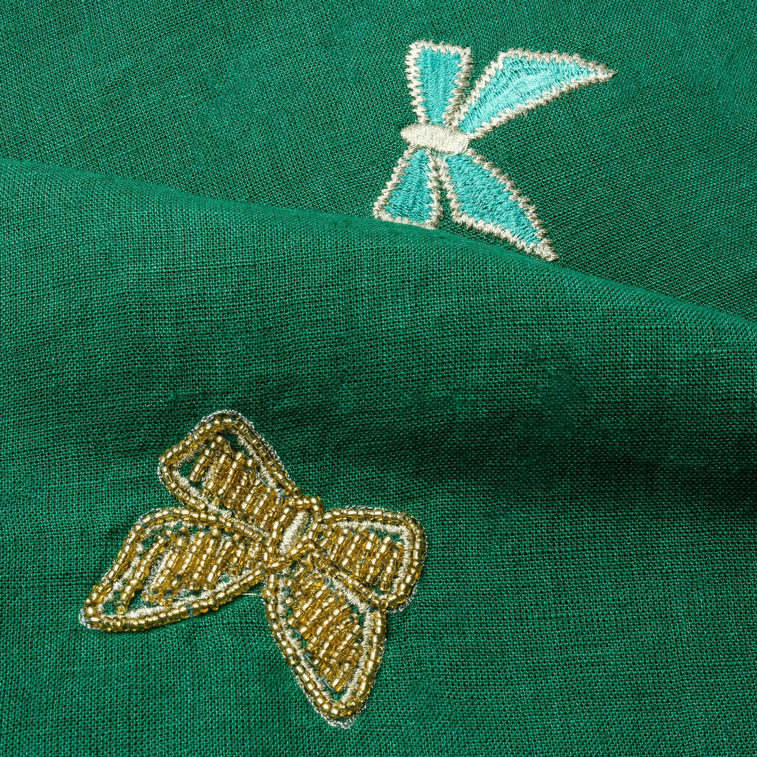 Bow Extra Large Table Runner – Hunter Green