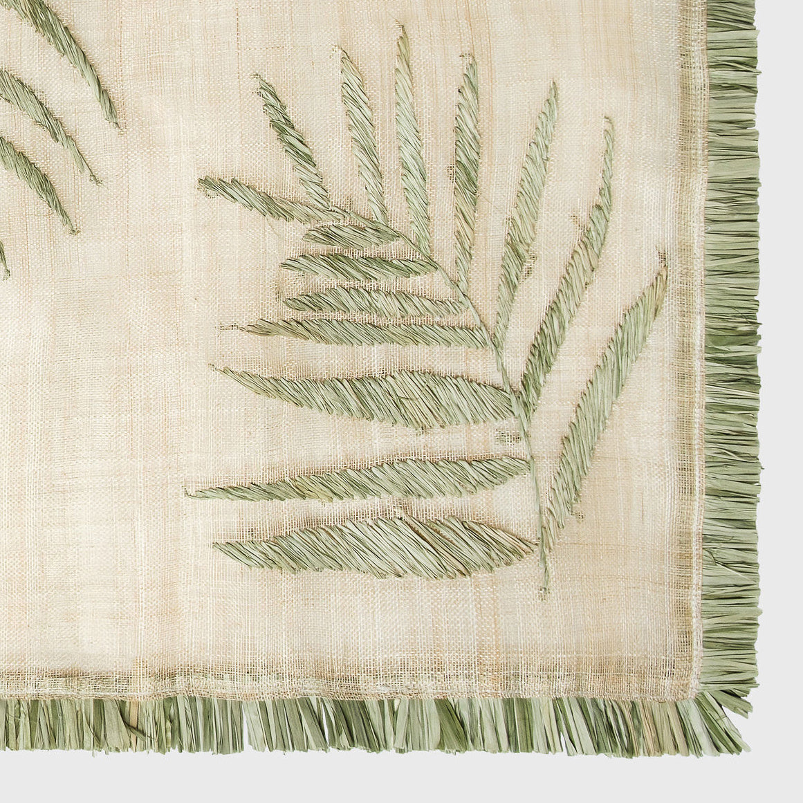 Handwoven Abaca Palm Frond Table Runner