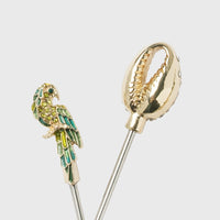Whimsical Palm Beach Cocktail Picks | Set of Six