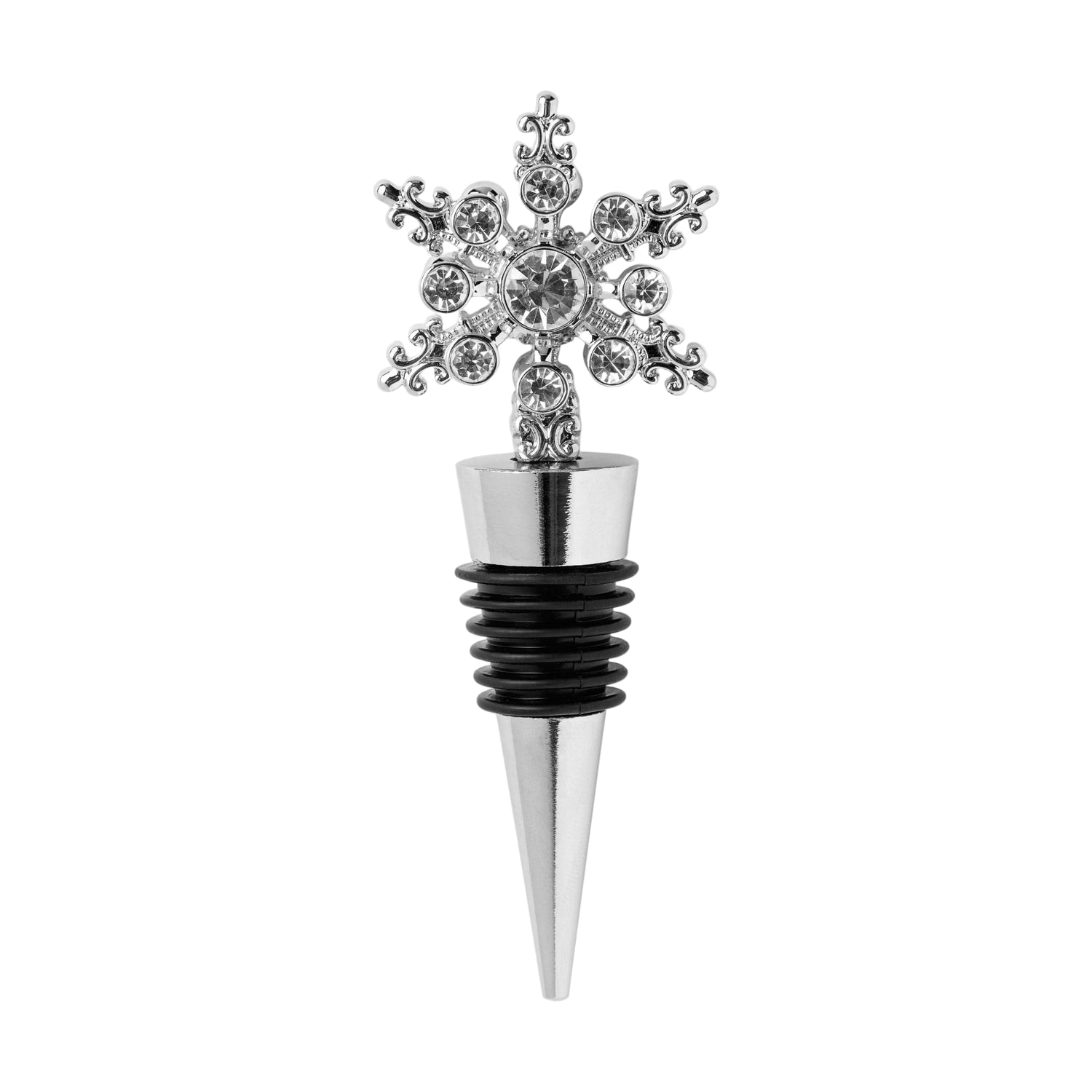 Snowflake Wine Stopper – Silver
