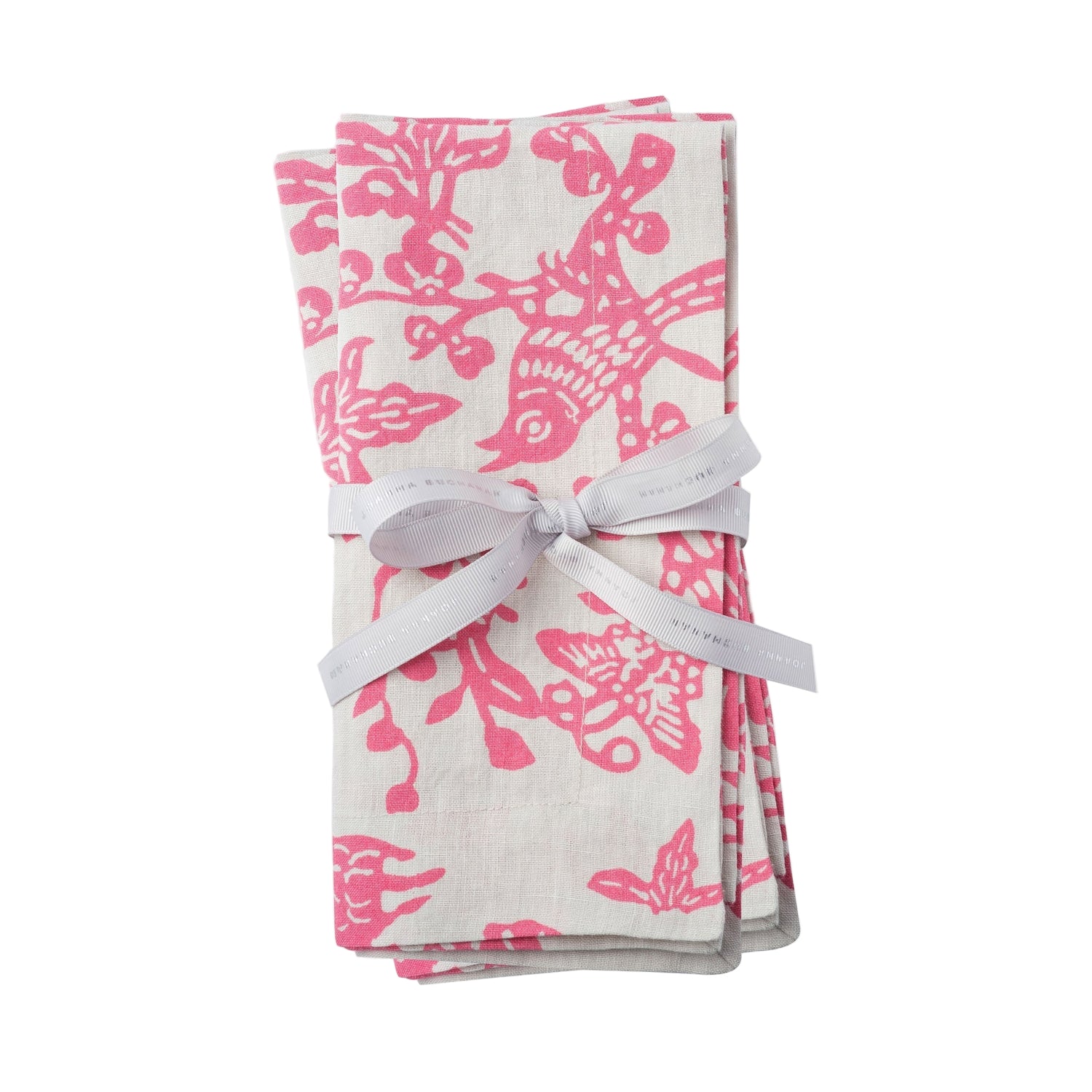 Garden Print Napkins – Pink (Set of 2)