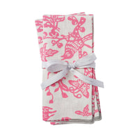 Garden Print Napkins – Pink (Set of 2)
