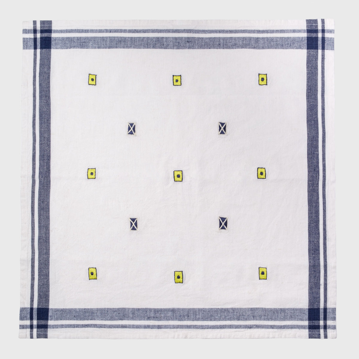 Nautical Embroidered Dinner Napkins – Cream (Set of 4)