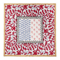 Joyful Block Print Napkins – Red (Set of 2)