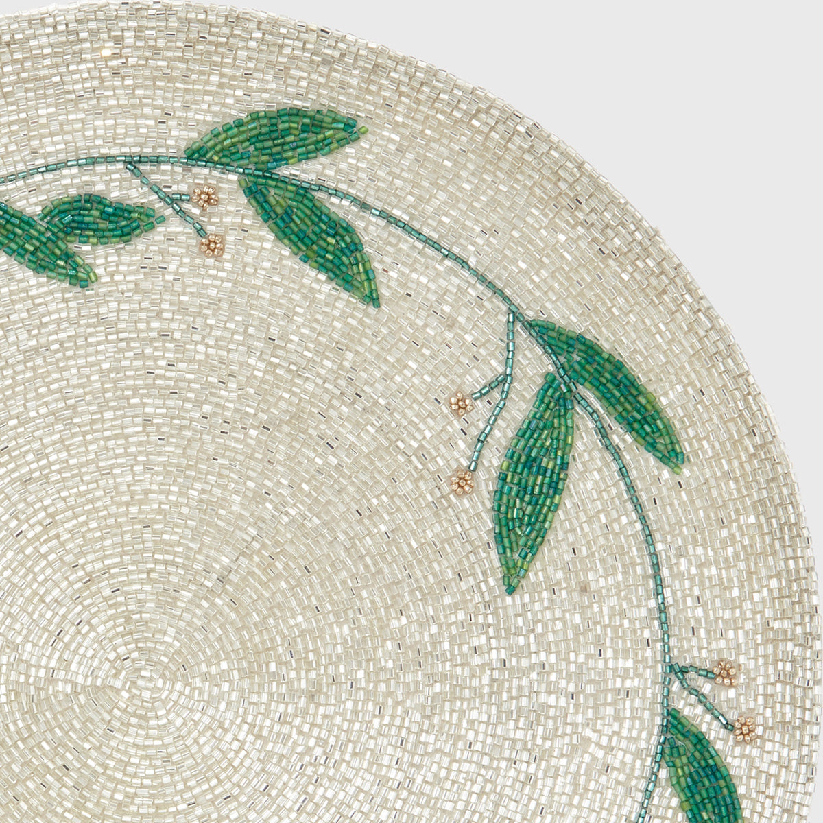 Mistletoe Hand-Beaded Placemat