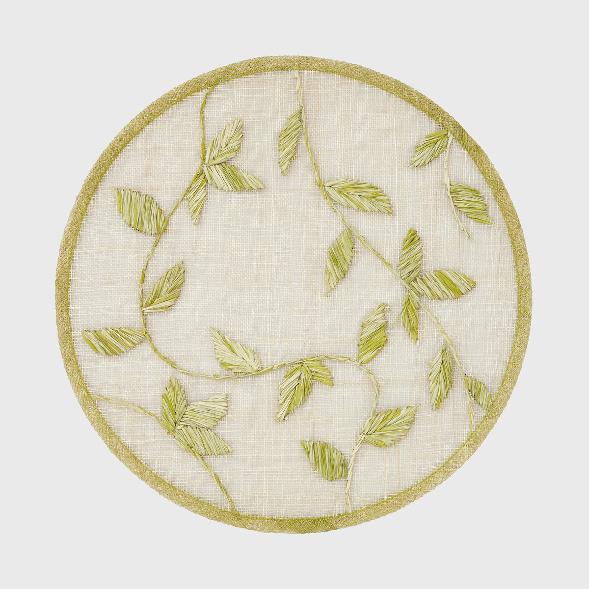 Straw Leaf Placemats – Citrus (Set of 4)