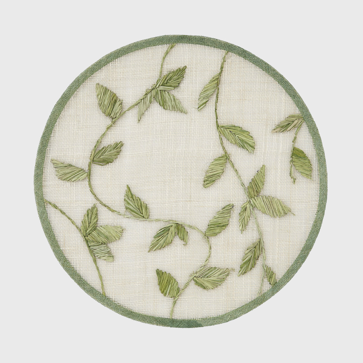 Straw Leaf Placemats – Leaf Green (Set of 4)
