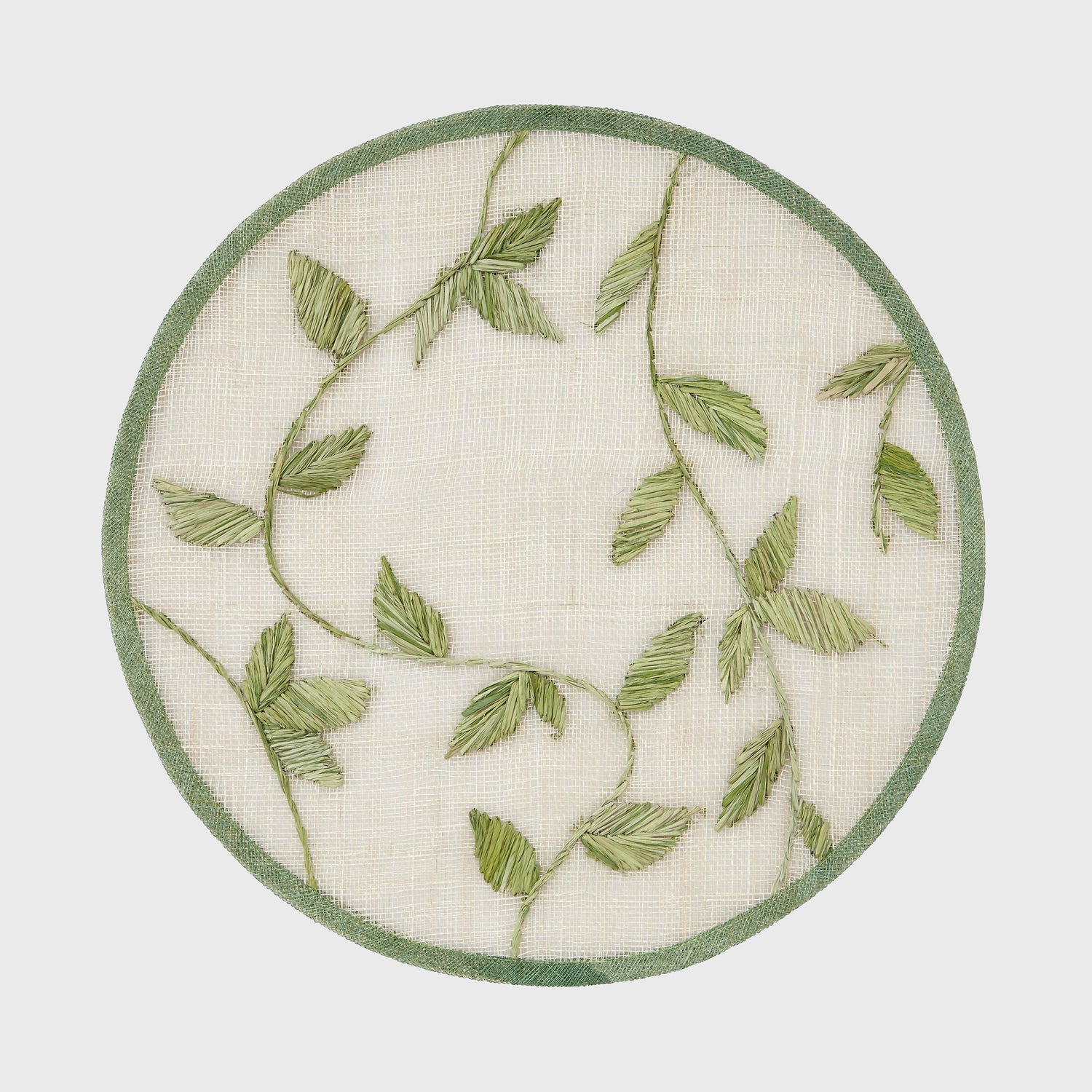 Straw Leaf Placemats – Leaf Green (Set of 4)