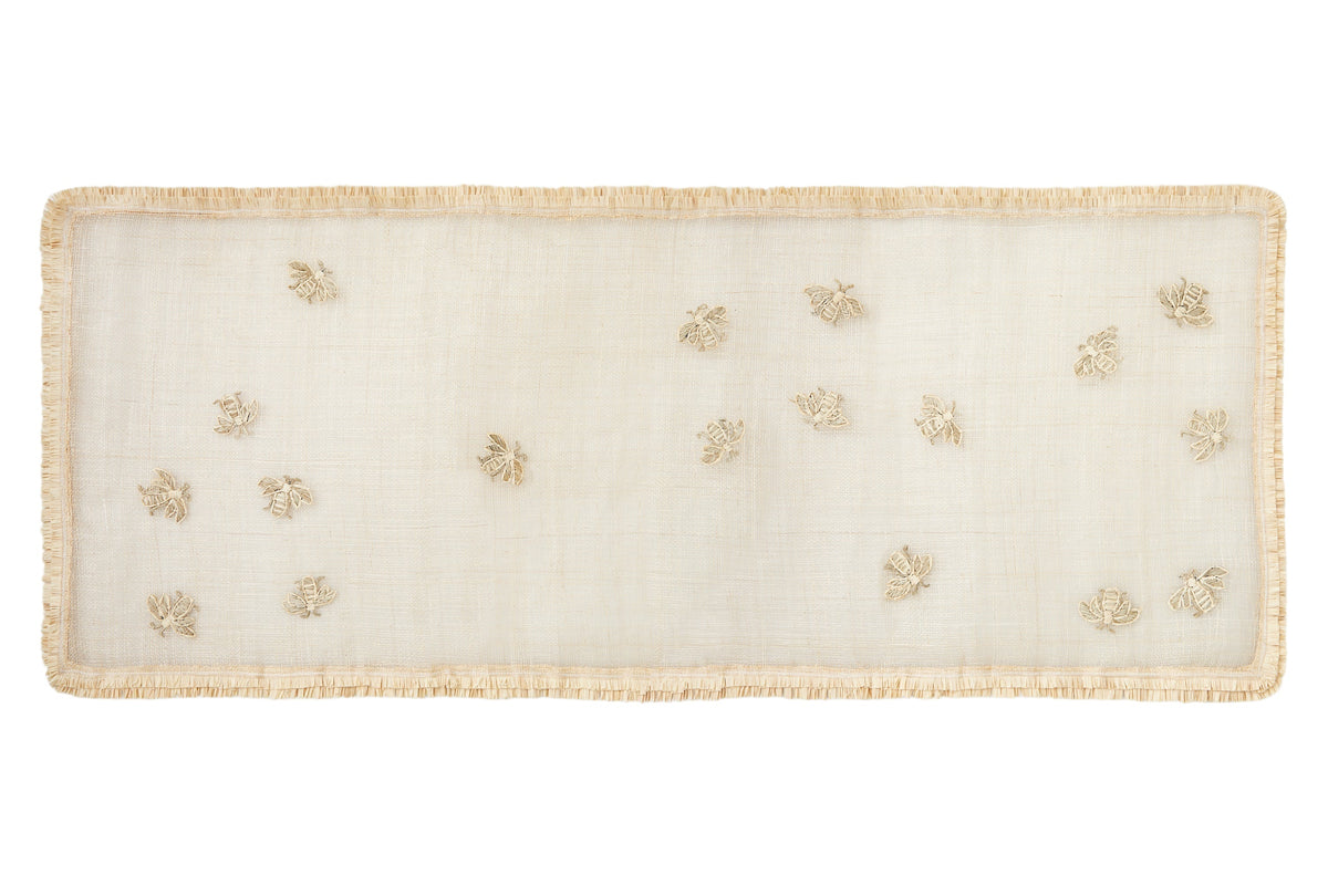 Straw Bee Table Runner