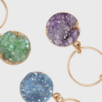 Druzy Wine Charms – Set of Six