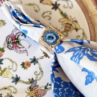 Garden Print Napkins – Blue (Set of 2)