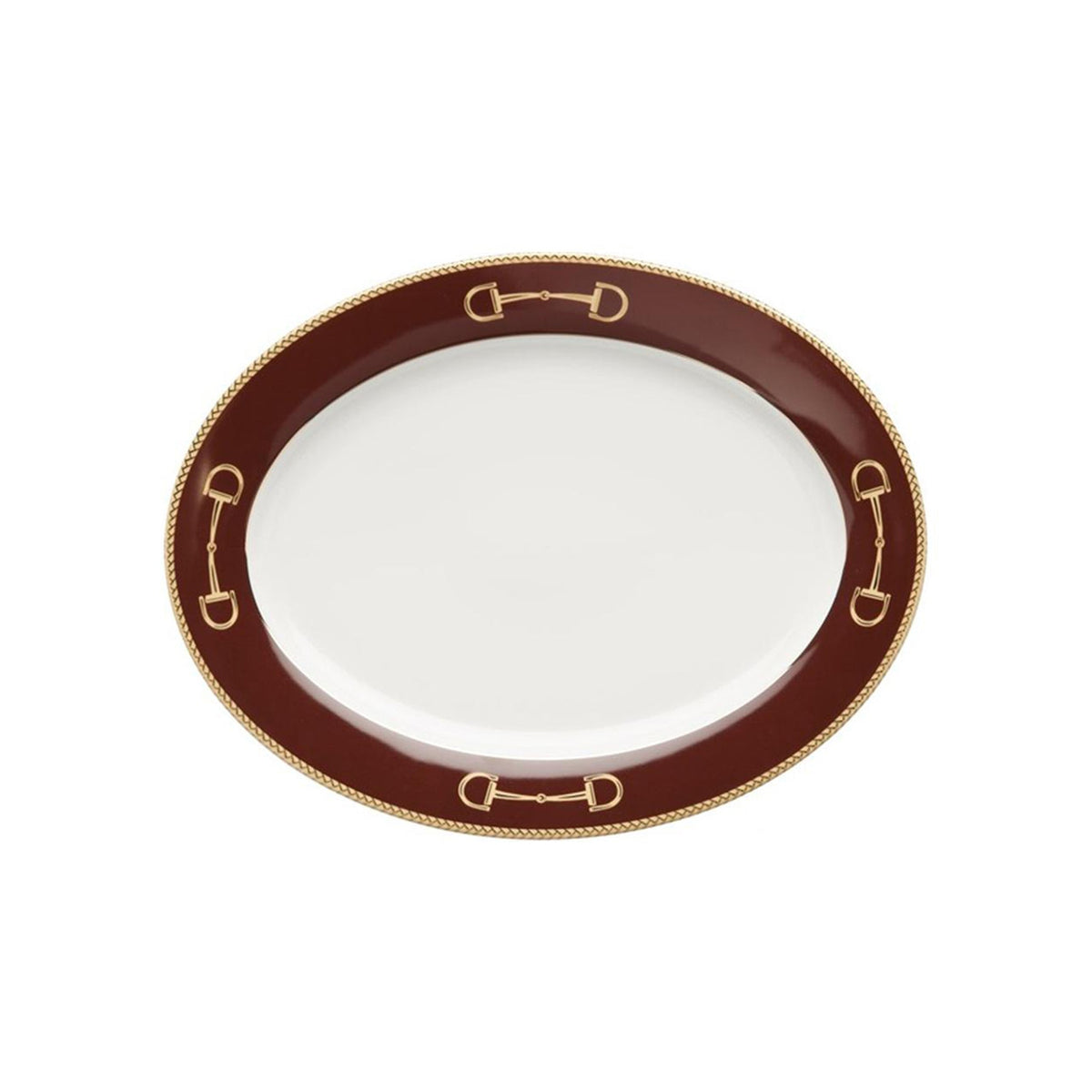 Julie Wear Cheval Chestnut Brown Platter