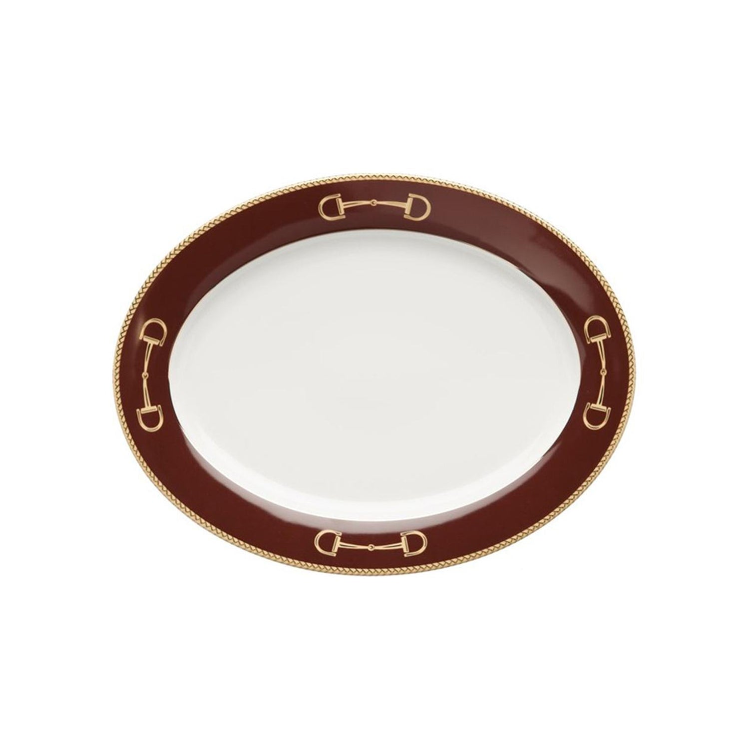 Julie Wear Cheval Chestnut Brown Platter