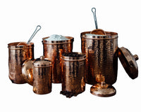 Copper Kitchen Canisters - Individual Sizes