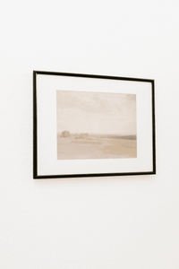 Azmera – Vintage Watercolor Wall Art in Black Frame (Micro Art Collection)