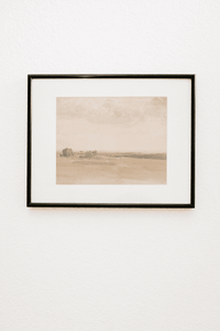Azmera – Vintage Watercolor Wall Art in Black Frame (Micro Art Collection)