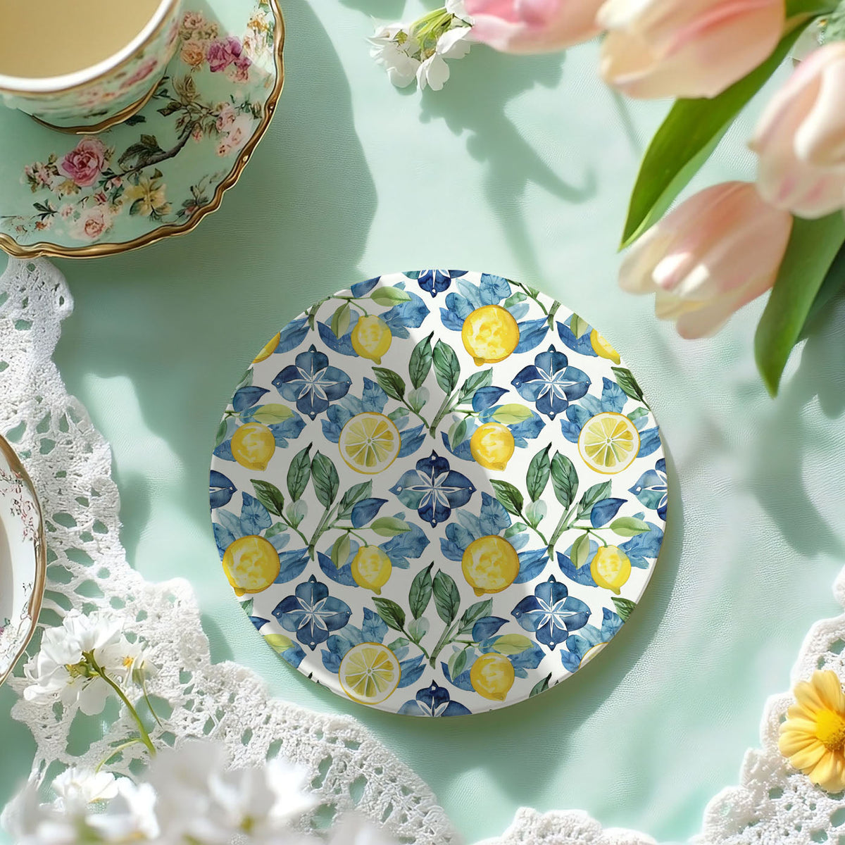 Mediterranean Lemon Coasters