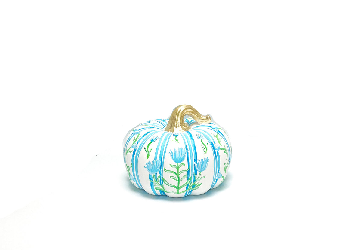 Elegant Hand-Painted Ceramic Pumpkins for Fall Decor