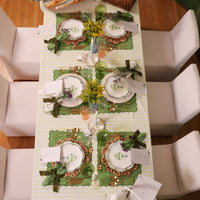 Large Forest Green Velvet Napkin Bow Tie - Set of 6