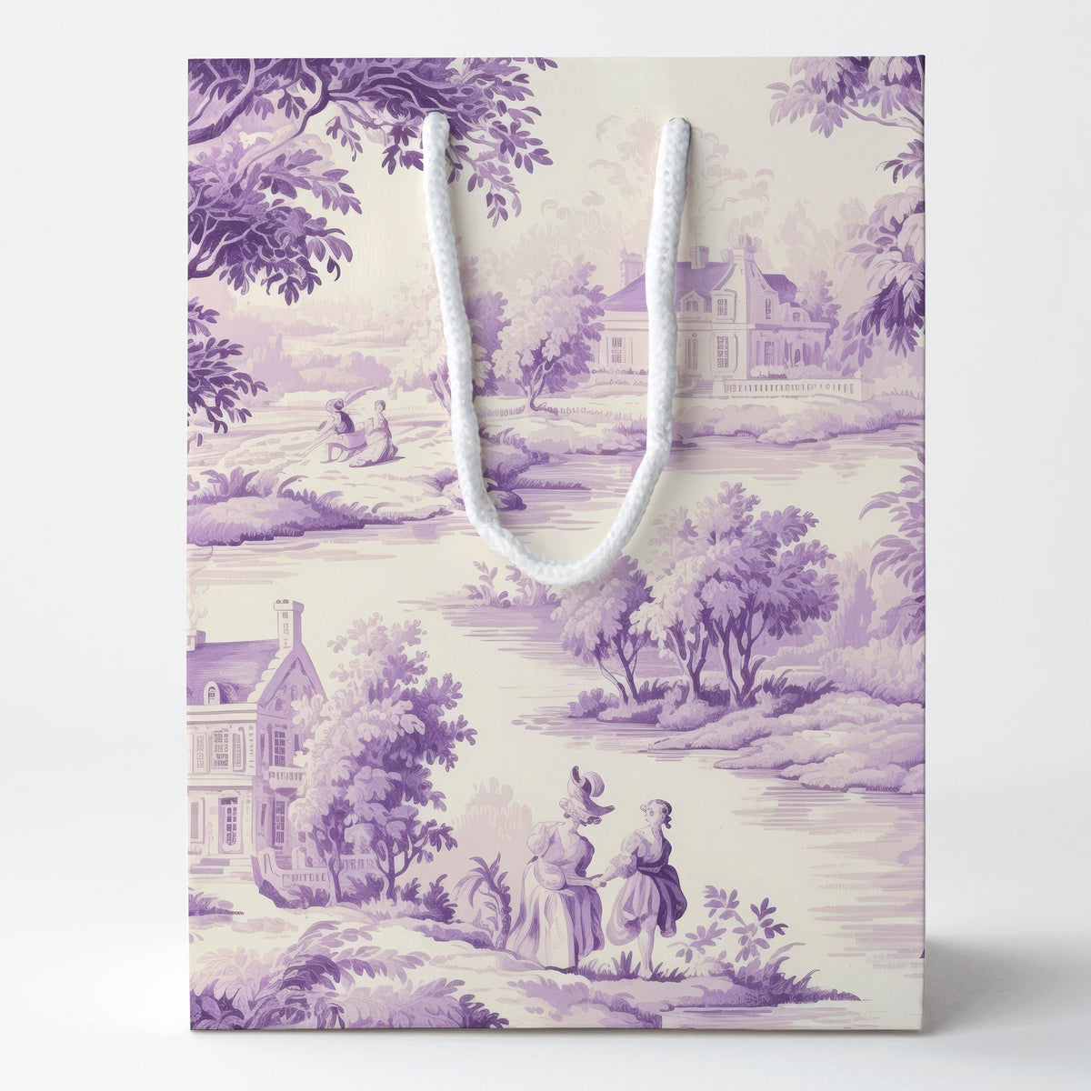 Lavender Toile Gift Bag