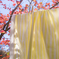 Buttercream Yellow Stripe Tablecloth (various sizes)