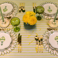 Buttercream Yellow Stripe Tablecloth (various sizes)