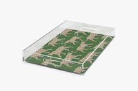 Acrylic Tray with Leopard Insert