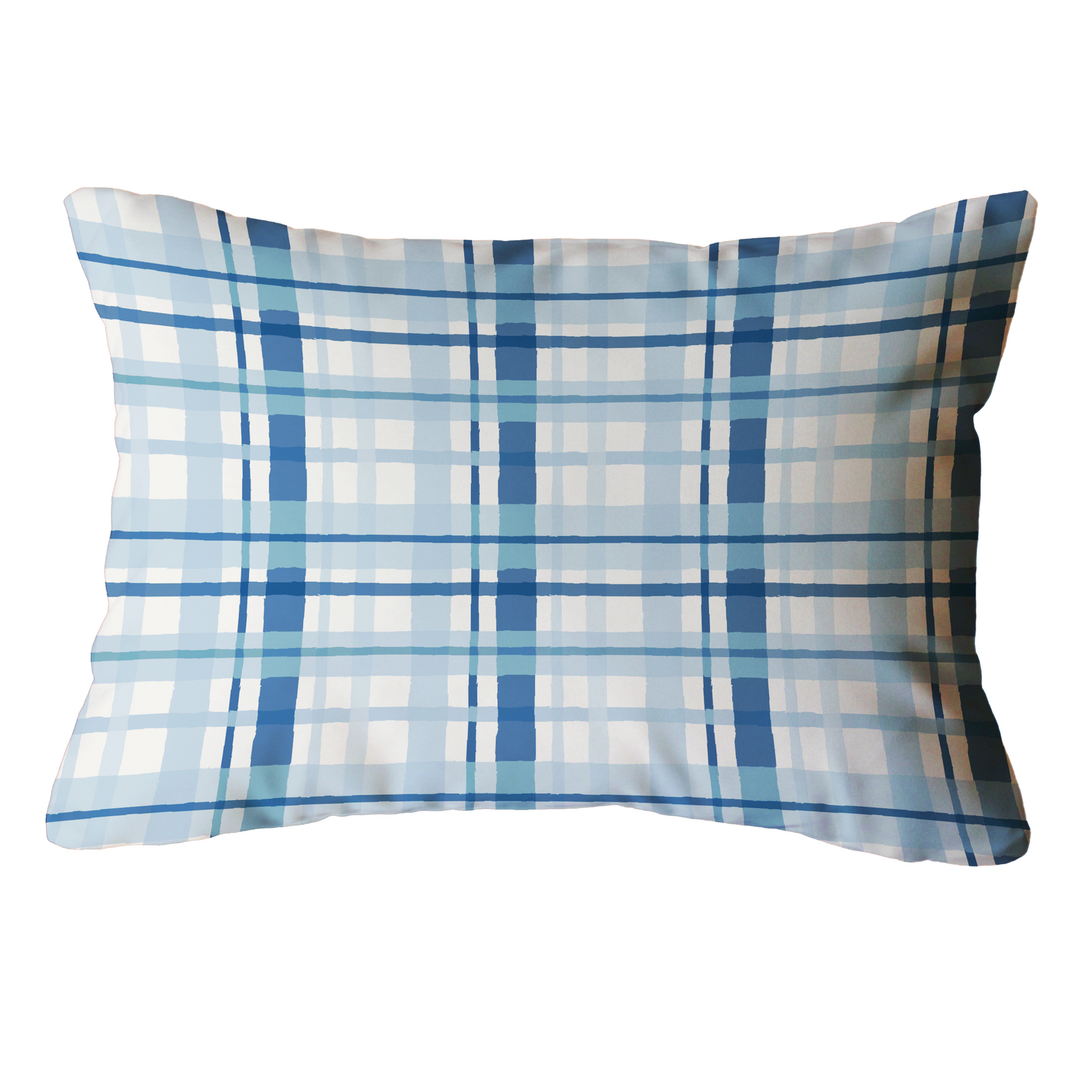 Plaid Indoor/Outdoor Pillow - Lumbar (Various Colors)