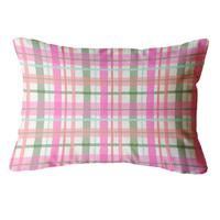 Plaid Indoor/Outdoor Pillow - Lumbar (Various Colors)