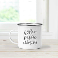 Metal Campfire Mugs 18oz (Various Quotes)