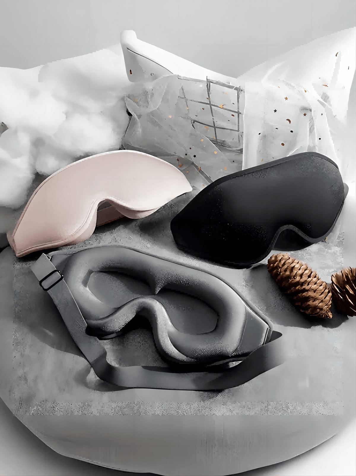 Rebound Memory Foam 3D Sleep Eye Mask (Various Colors)