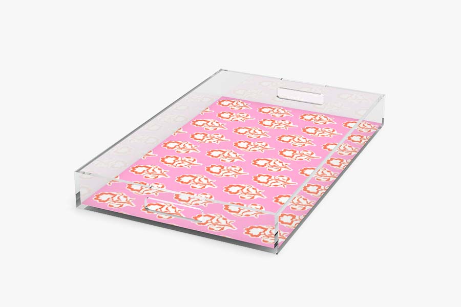 Maya Pink Acrylic Tray (Various Sizes)