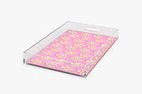 Maya Pink Acrylic Tray (Various Sizes)
