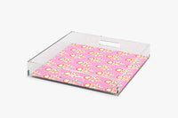 Maya Pink Acrylic Tray (Various Sizes)