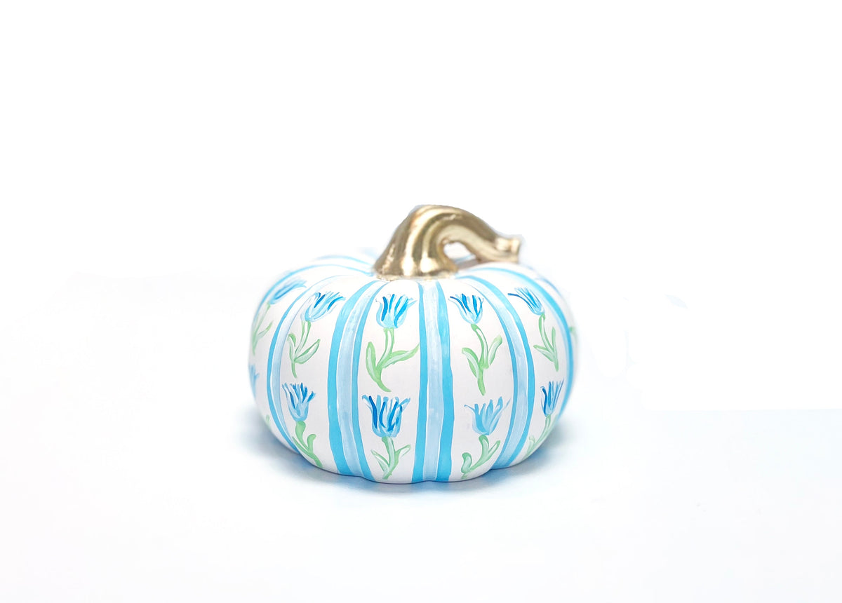 Elegant Hand-Painted Ceramic Pumpkins for Fall Decor