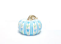 Elegant Hand-Painted Ceramic Pumpkins for Fall Decor