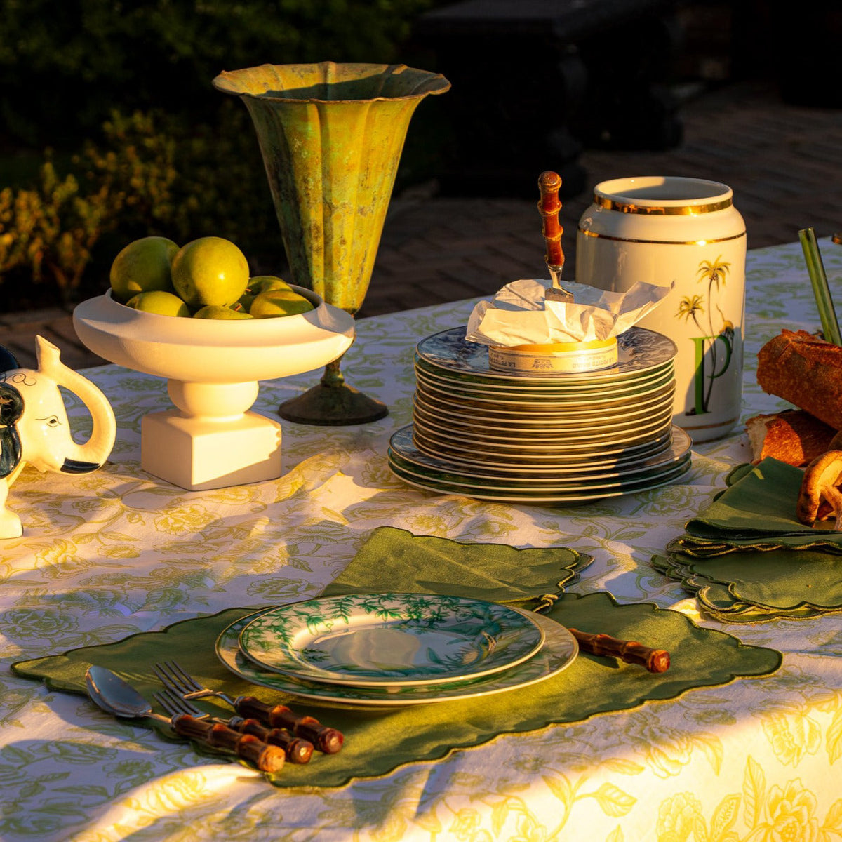 Monsoon Verdant Dinner Plate - Set of 4
