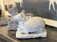 19th Century Carved Stone Nandi Statue