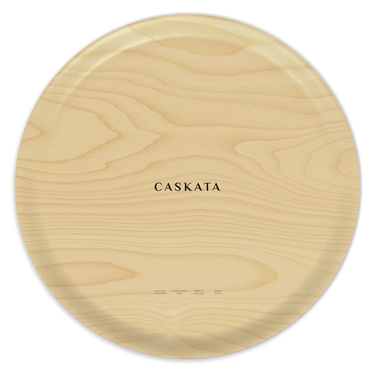 Nasturtiums Large Round Birchwood Tray
